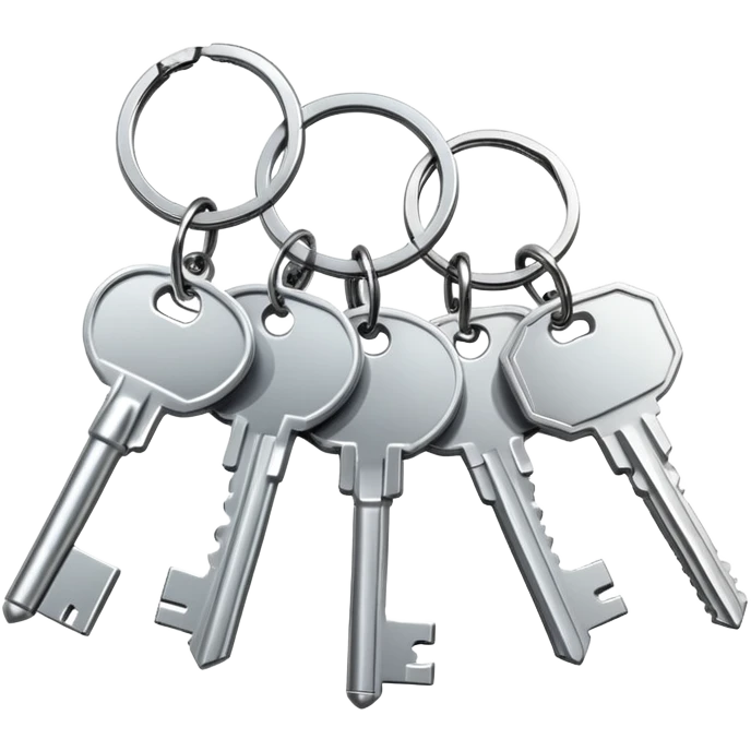 a set of keys on a keyring emoji