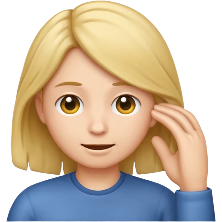 can you make a emoji of tucking hair behind an ear  emoji