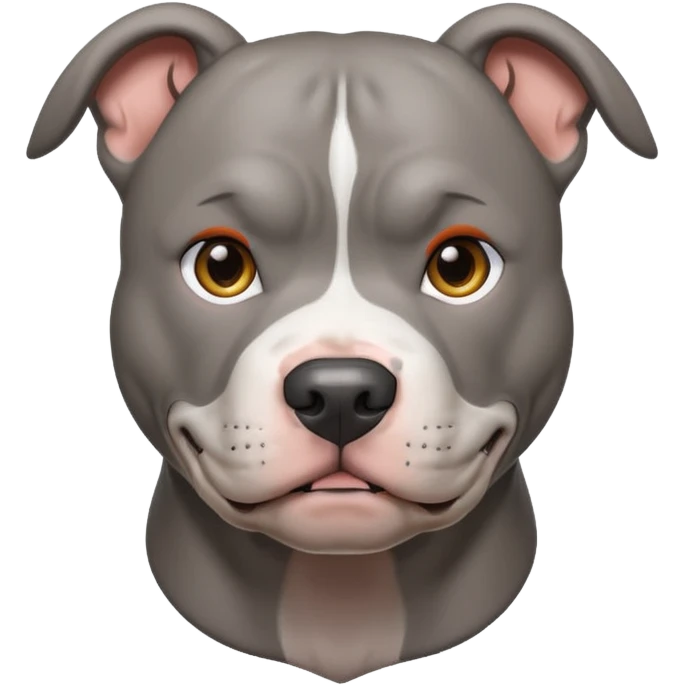 all gray pitbull emoji
