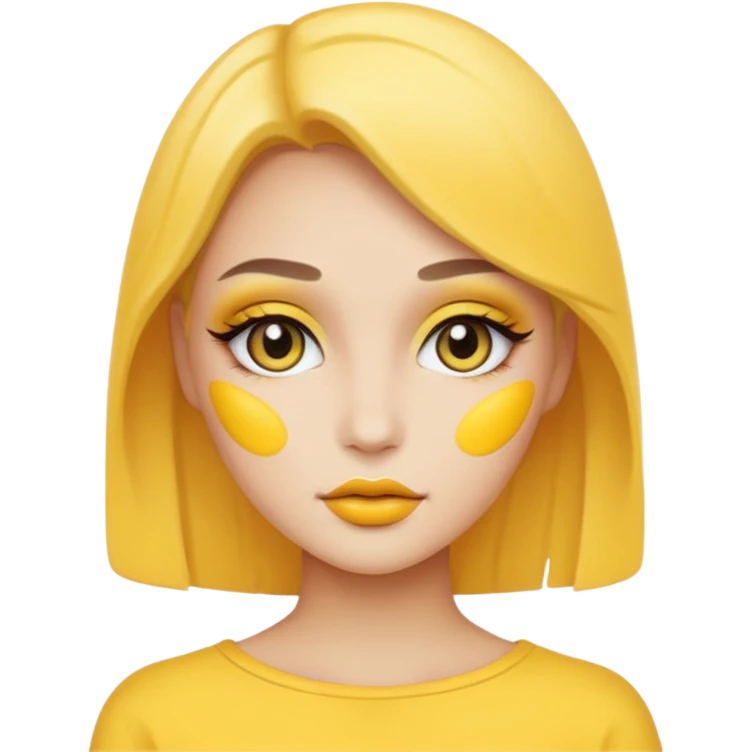 yellow makeup  emoji