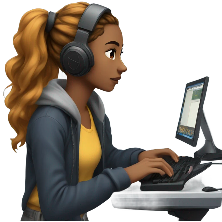 Gamer girl emoji