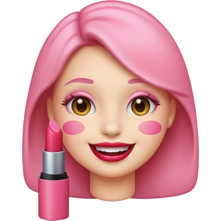 emoji face with lipstick emoji