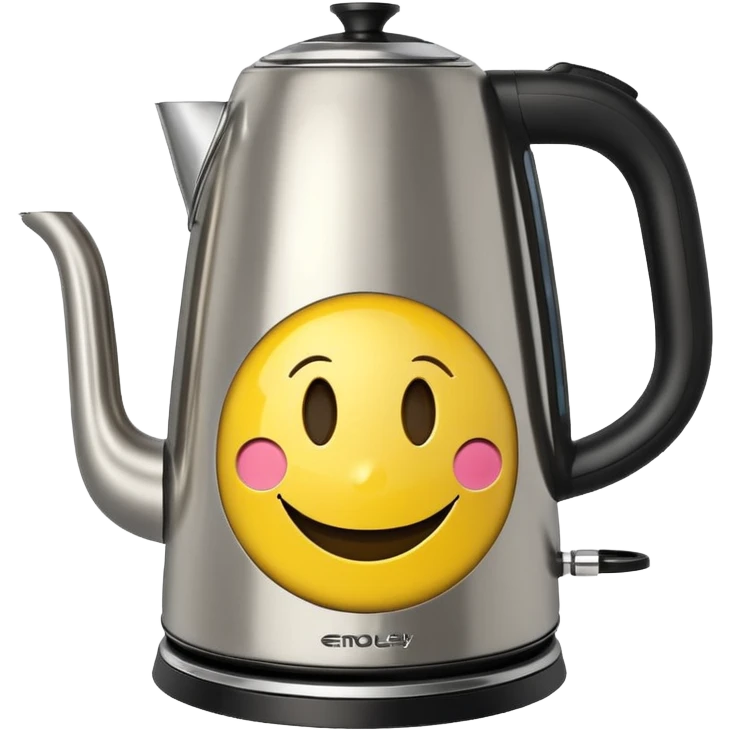 Electric kettle with smiley face



















 emoji