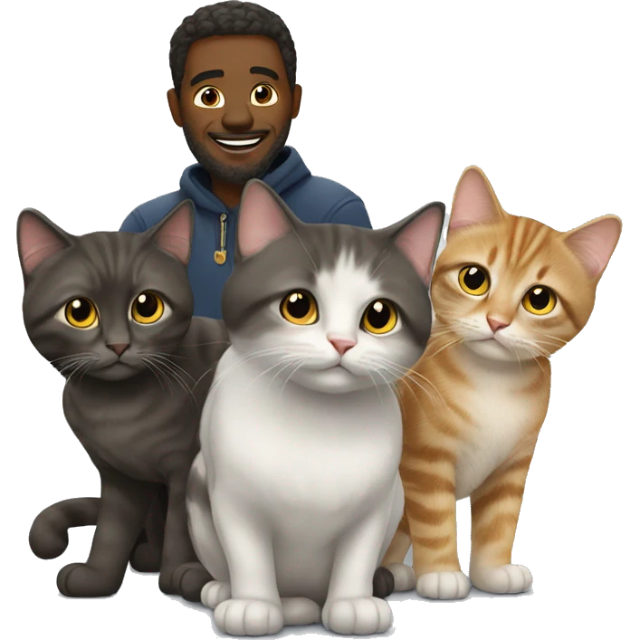 Gazo avec des chats  emoji