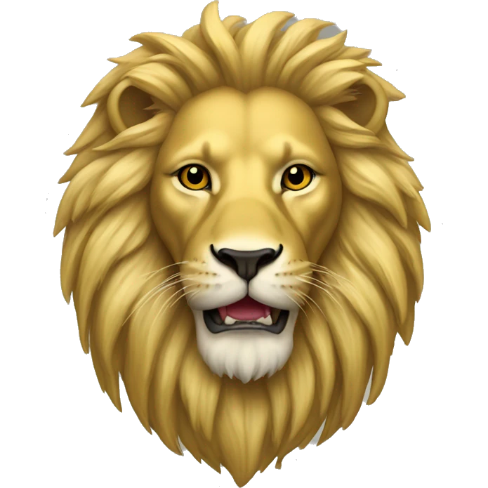 Golden lion based on Flemish flag  emoji