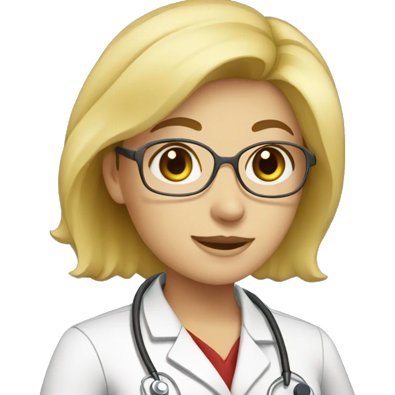 blond women doctor emoji