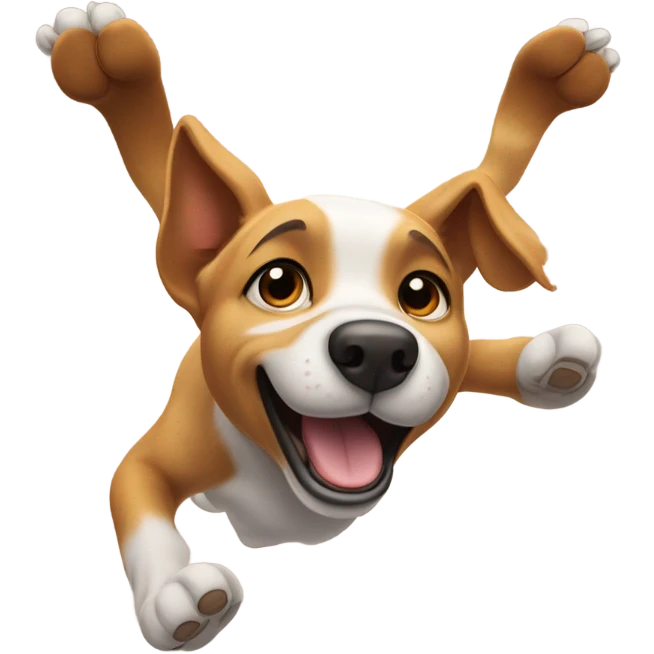 Dog flying emoji