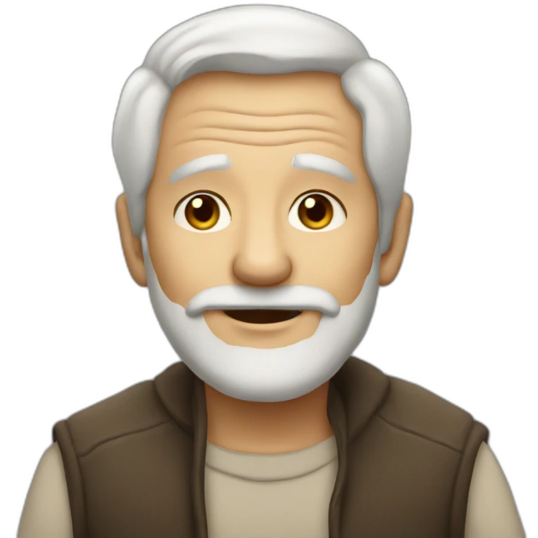 pretty old man emoji