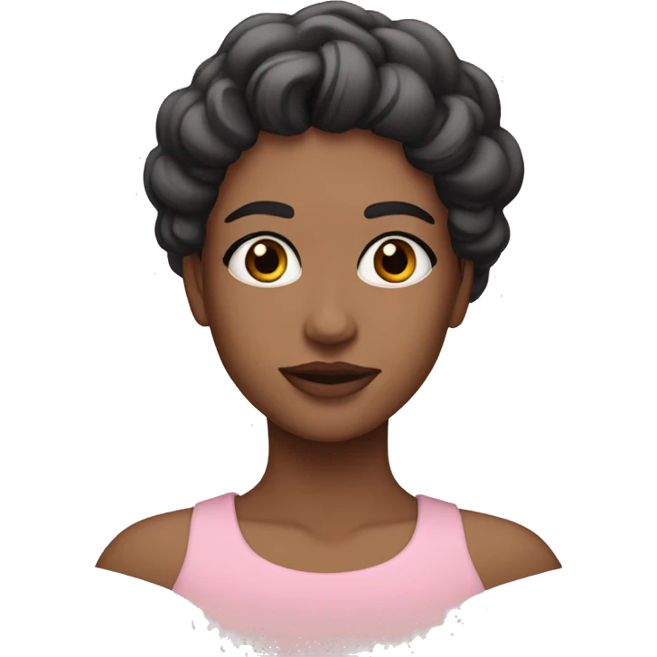 Maquiagem rosa claro emoji