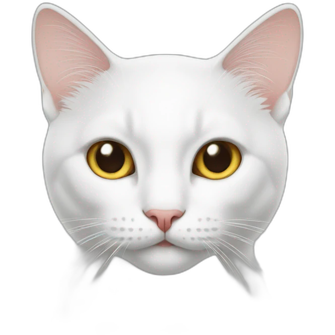 Cat white 1year emoji