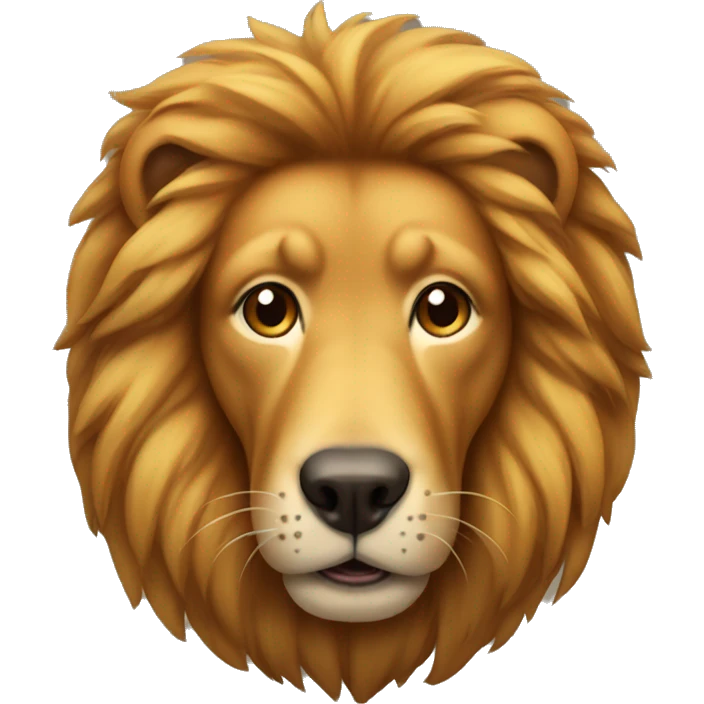 dog lion emoji