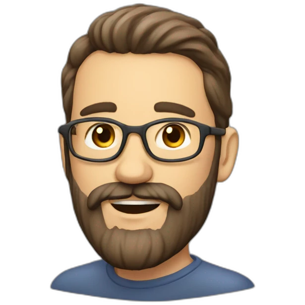 English teacher man bearded from Spain emoji