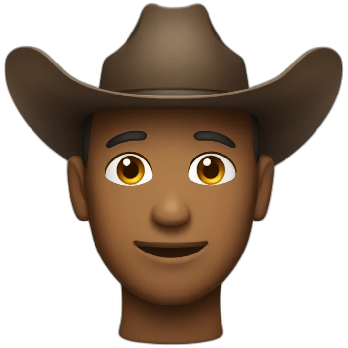 cowboy hat wearing a cowboy hat emoji