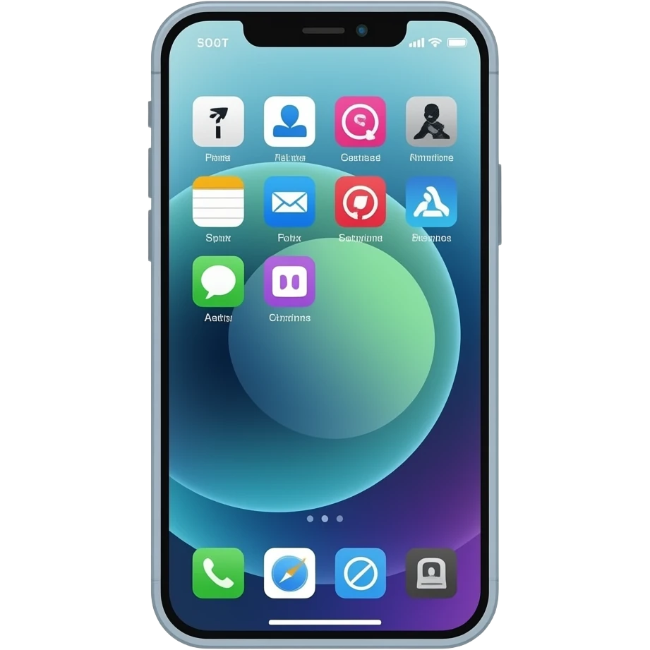 Mobile phone form emoji