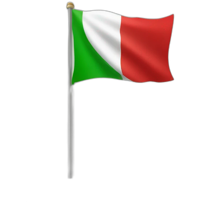 Drapeau vert blanc rouge emoji
