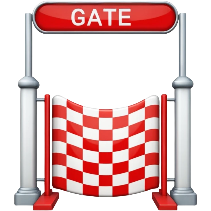 a race finish gate emoji