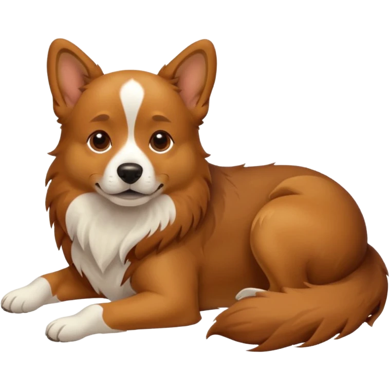 Dog sploot  emoji
