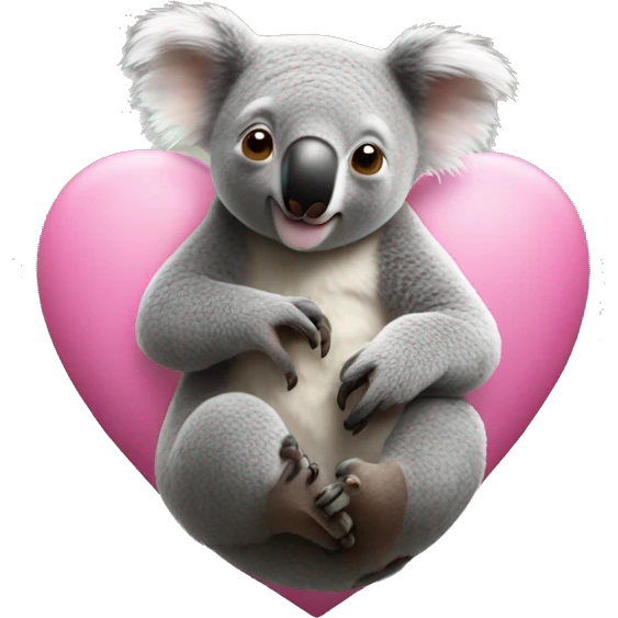Koala heart emoji