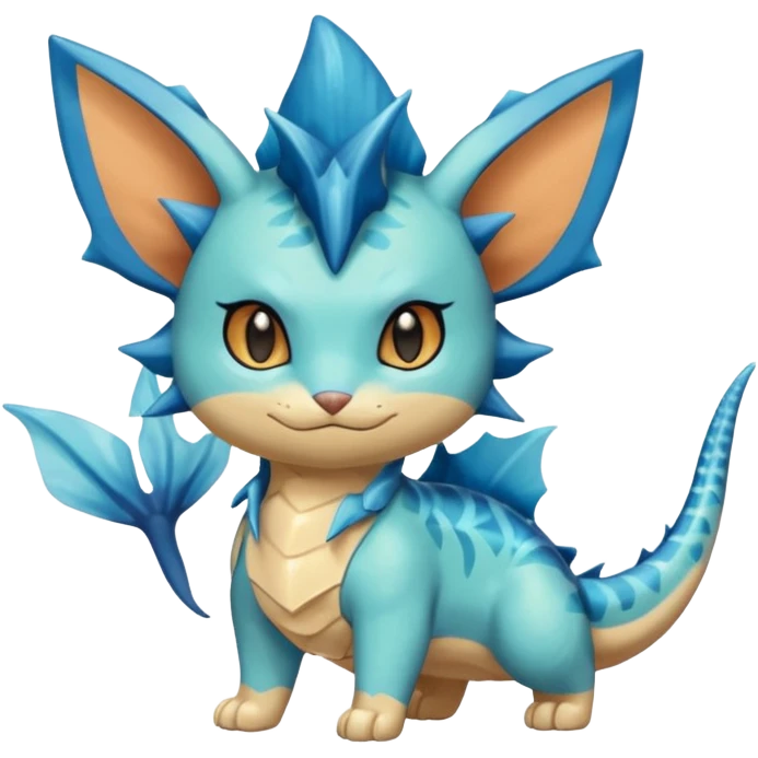 Elfish Unique Torterra-Torracat-Vaporeon-feline emoji