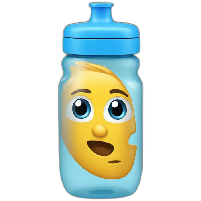 Blueb water bottle  emoji