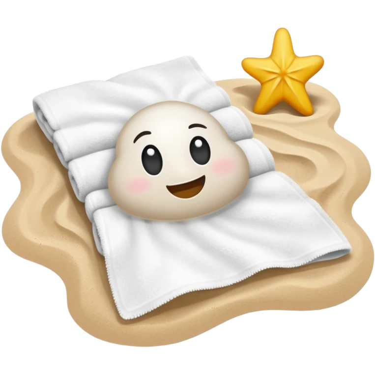 Towel – spread out on the sand emoji
