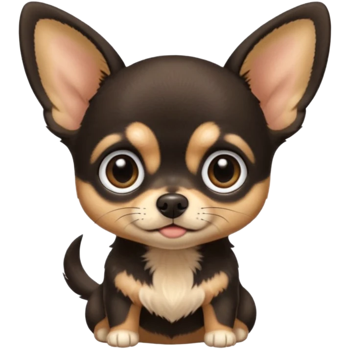  black-black   baby Chihu dog emoji
