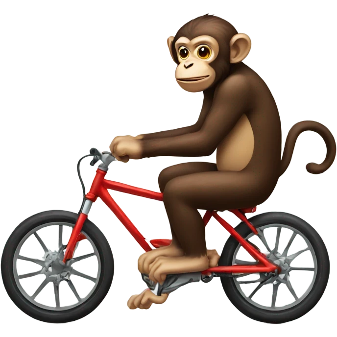 Monkey with bike emoji