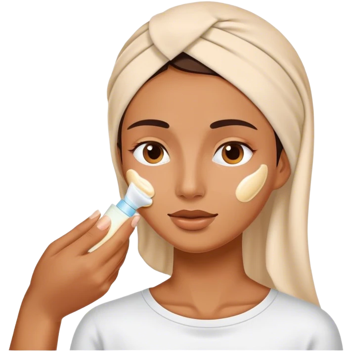 apply cream to face emoji