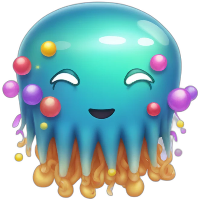 Jellyfish birthday emoji