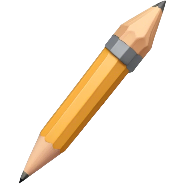 beige pencil emoji