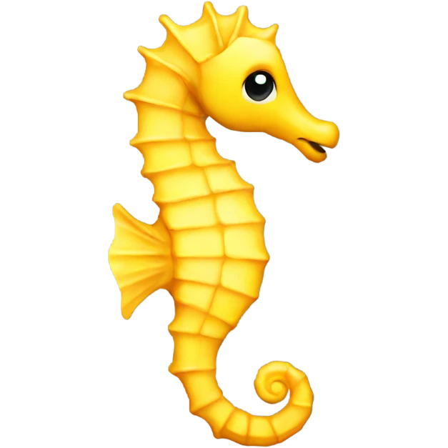 Yellow seahorse emoji