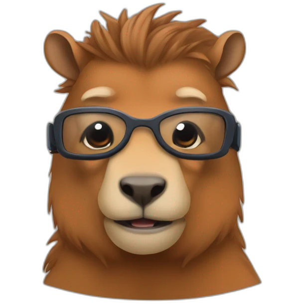 Cabybara als superheld  emoji