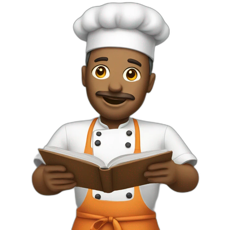 reading cooking chef emoji