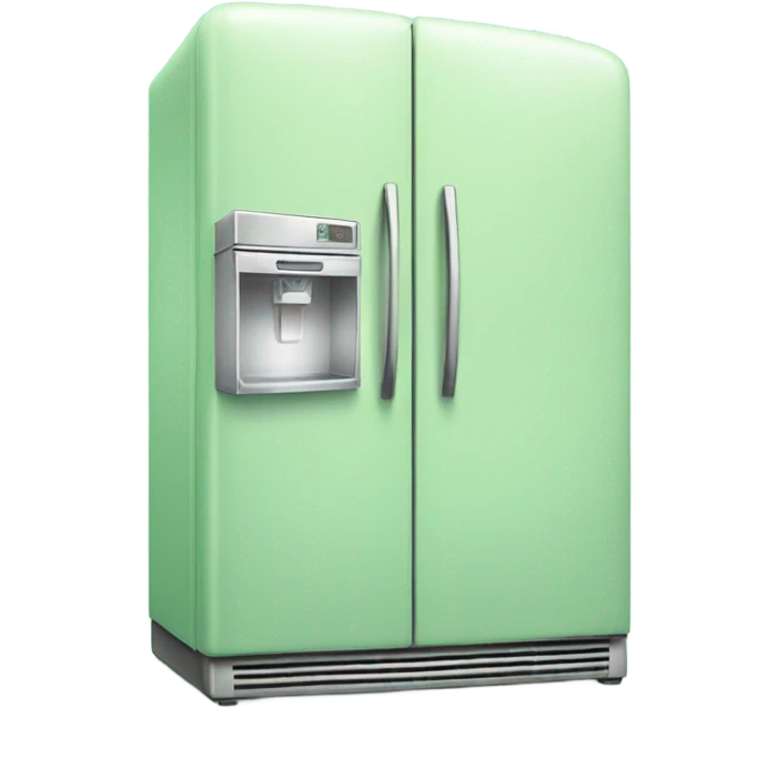 Pastel green refrigerator  emoji