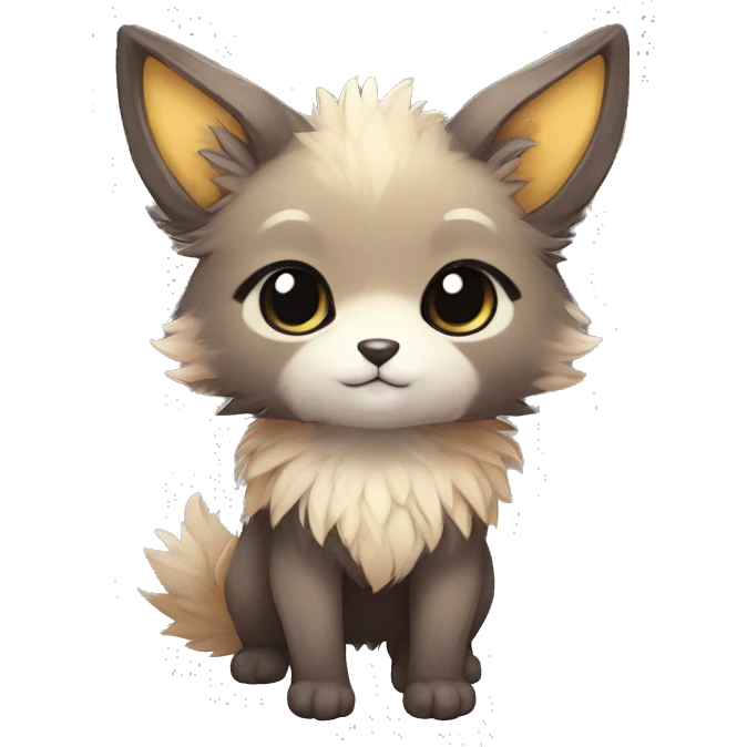 High quality Cute Cool Kawaii edgy Pretty Chibi Fantasy Fur-Sona Fakemon Animal Full Body emoji