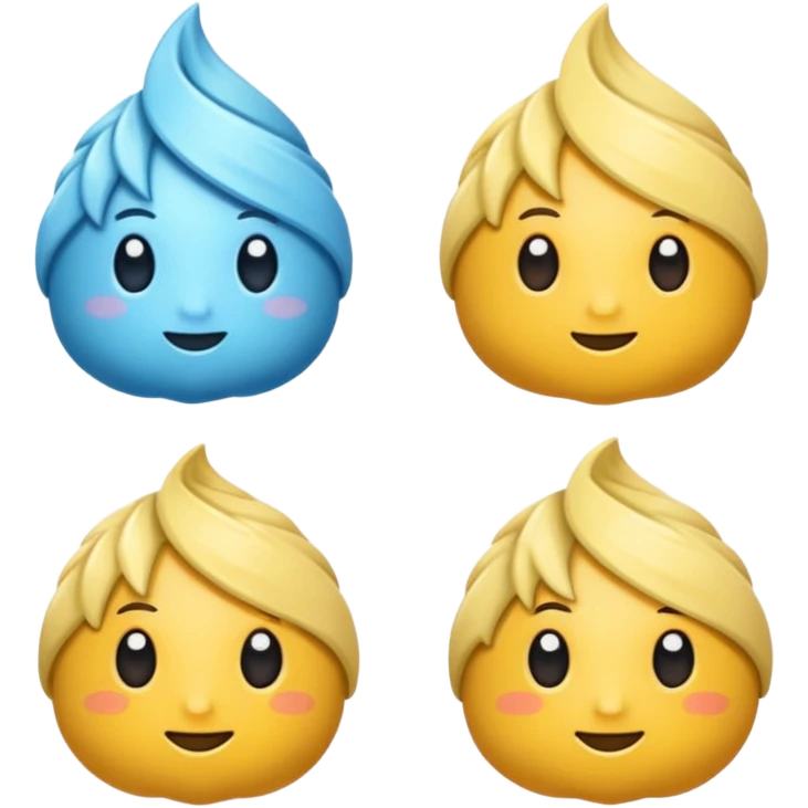 Glitter pacote de pipoca, listras roxas e azul ciano emoji