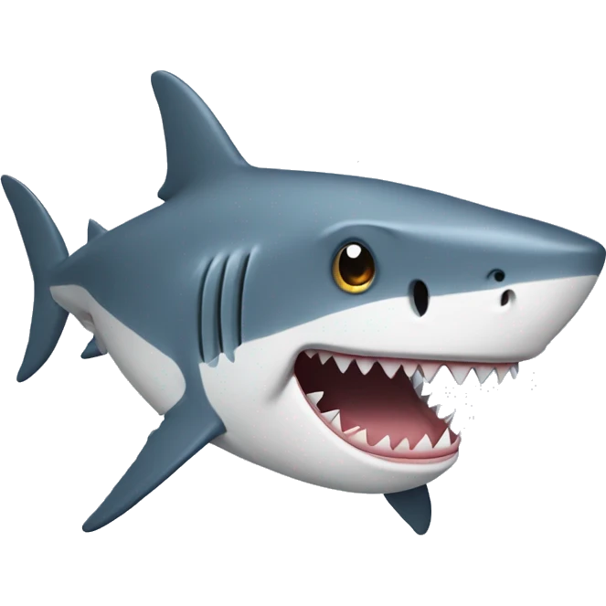 Shark with wearing a tank top emoji