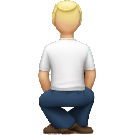 A man watching an England football match on TV emoji