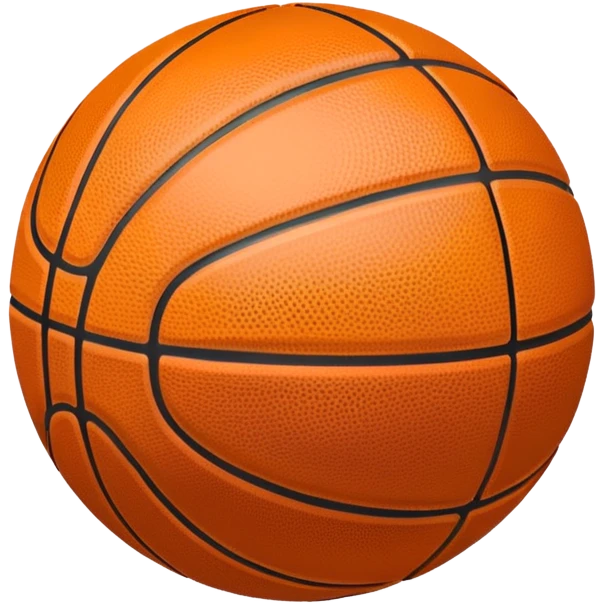 shiny bronze basketball with orange seams, metallic bronze material, reflective copper-brown surface emoji