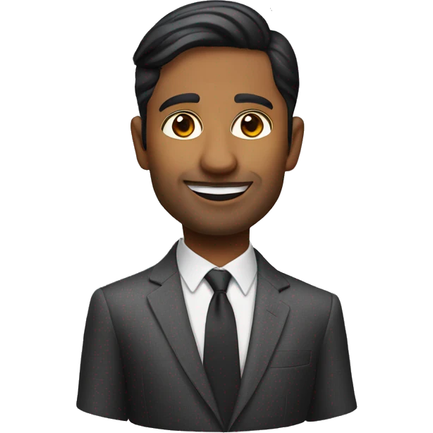 indian man in suit apple memoji emoji