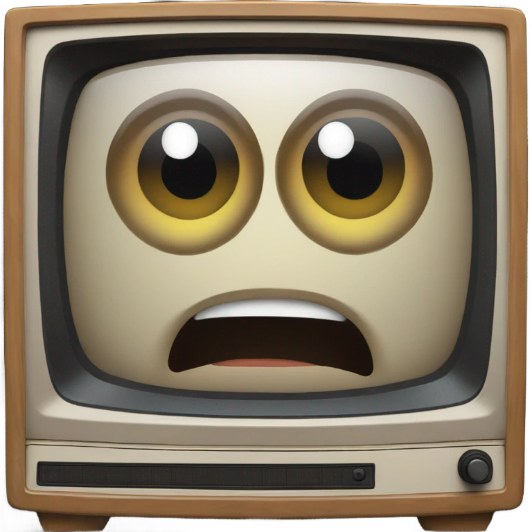 crt tv with eyes emoji