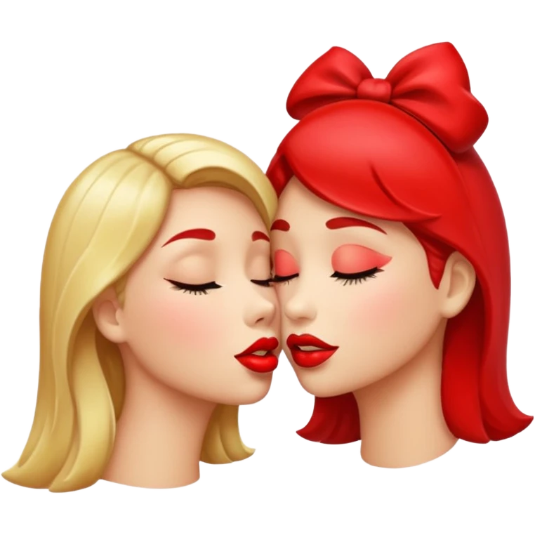 поцелуй губы красные emoji