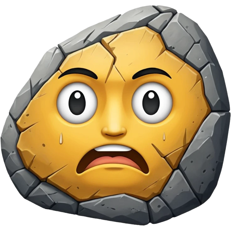 The rock emoji