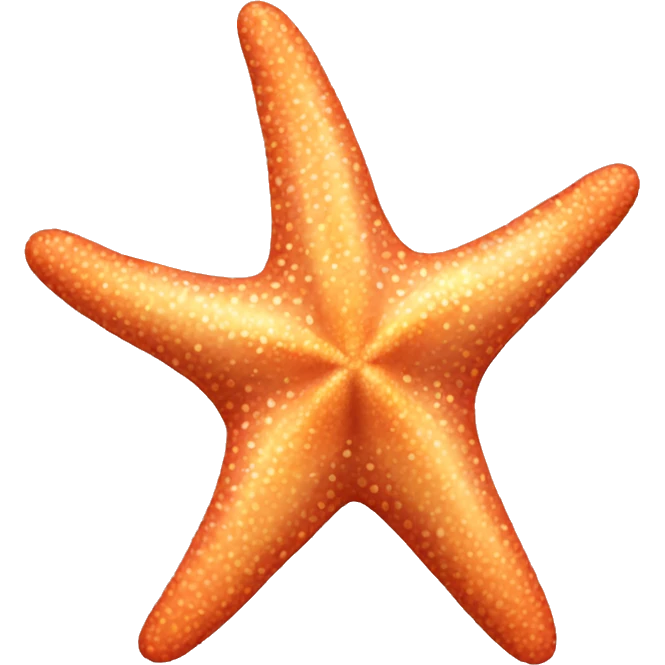 Realistic starfish emoji