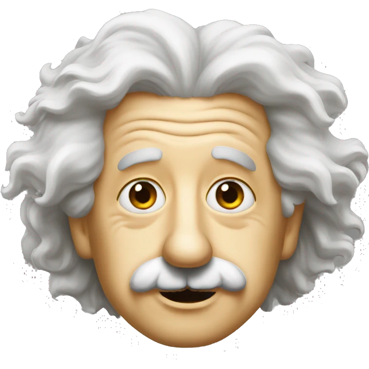 albert einstein with star eyes emoji