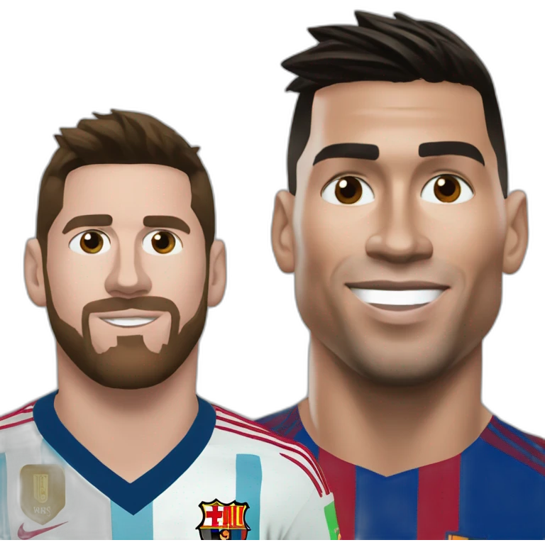 ronaldo and messi emoji