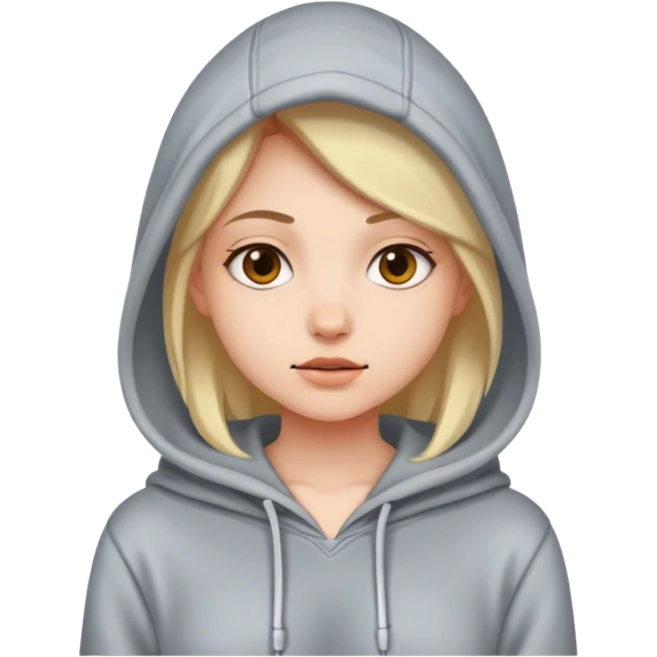 girl wearing hoodie emoji