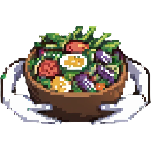 hands holding a salad bowl emoji