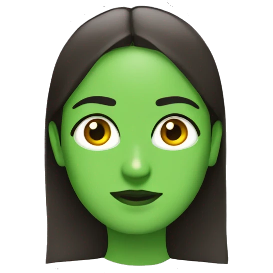 Gordita ojos verde pelo rojo emoji