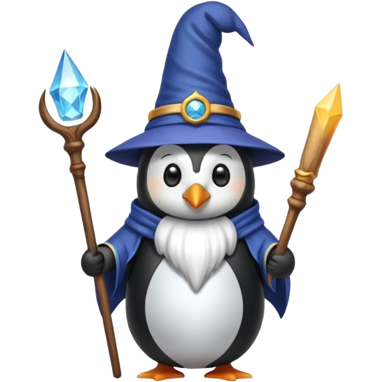 Penguin Wizard emoji